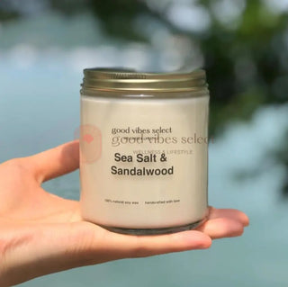 【木質調香氣系列】木質調香氣蠟燭套裝(棉芯) (玫瑰雪松蠟燭+海鹽檀木蠟燭+香脂冷杉、松樹及香根草蠟燭) - Good Vibes Select