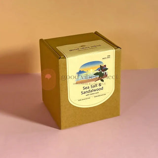 【帶來平靜｜幫助整理思緒】海洋微風 - 海鹽檀木蠟燭 Seasalt & Sandalwood Candle (棉芯) - Good Vibes Select